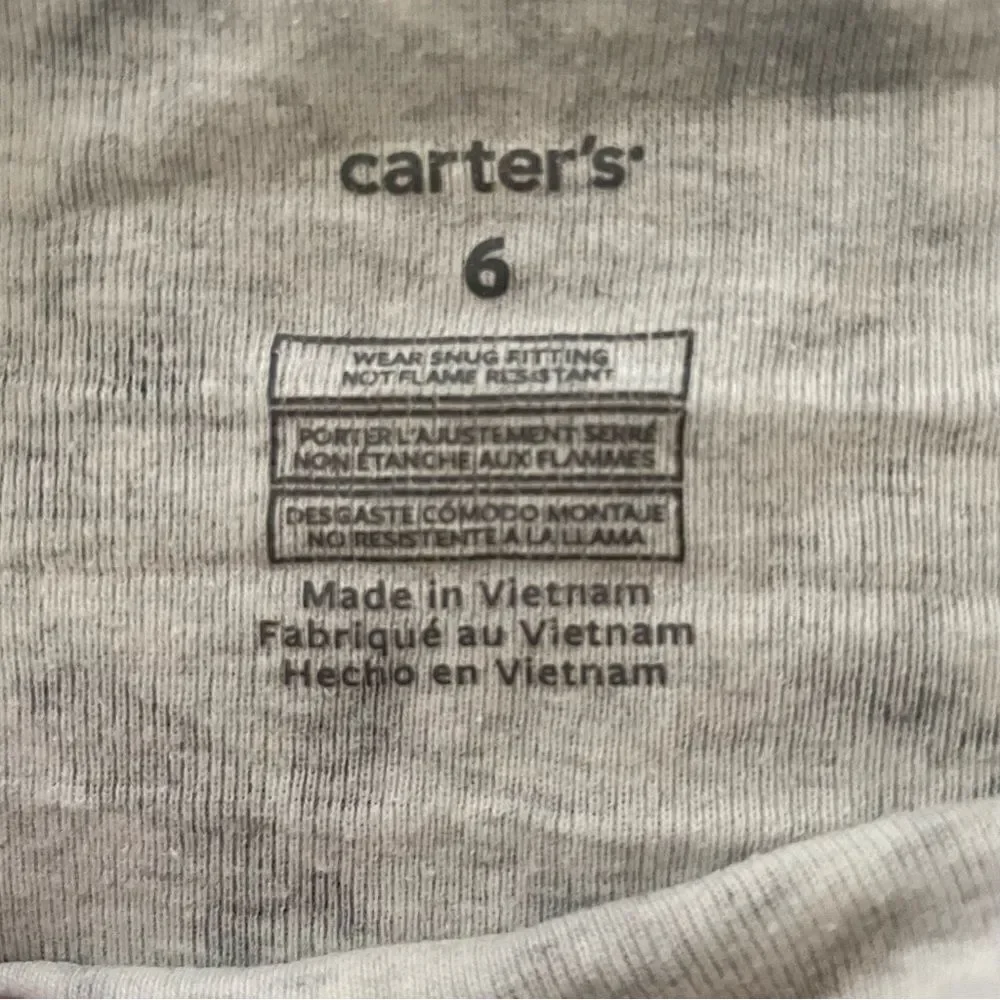 Set of 2 Carter’s Little Girls Pyjama Animal Print Size 6T